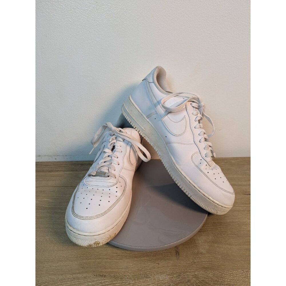 Nike Men's Air Force 1 Low Athletic Shoes Triple White CW2288-111  Size 13